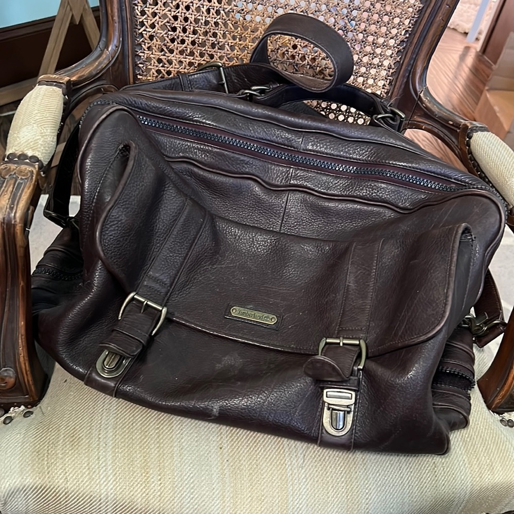 Leather Timberland Travel Luggage Duffle Work Bag